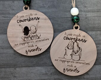 Coworker Ornament-Coworker Gift-Funny Office Gift-Funny Coworker Gift-Funny Coworker Ornament-Wooden Coworker Ornament-Coworker Friend Gift