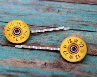 Shotgun Shell Hair Pins - 12 Gauge Hair Pins - Bullet Hair Pin - Ammo Hair Pin - Bullet Slice - Hair Accessory - Country Girl