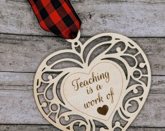 Personalized Teacher Ornament-Teacher Gift-Teacher Ornament-Teacher Appreciation Gift-Personalized Teacher Gift-Teacher Thank You Gift