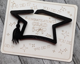 Graduation Cap Bookmark - Graduation Gift - Congratulations Grad Gift - Grad Gift- Graduation Keepsake - Graduation Bookmark -Reading Gift