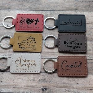 Scripture Keychains - Bible Verse Keychains - Encouragement Keychains - Christian Keychain - Bible Study Gift - Christian Gift