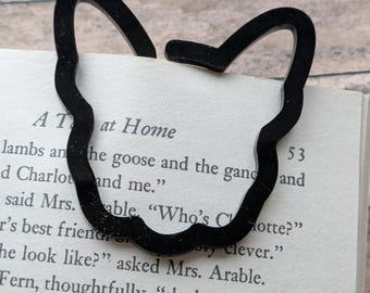 French Bulldog Bookmark-Frenchie Dog Bookmark-Frenchies Dog Gift-Dog Lover-Acrylic Bookmark-Book Accessory-Gift for Reader-Stocking Stuffer