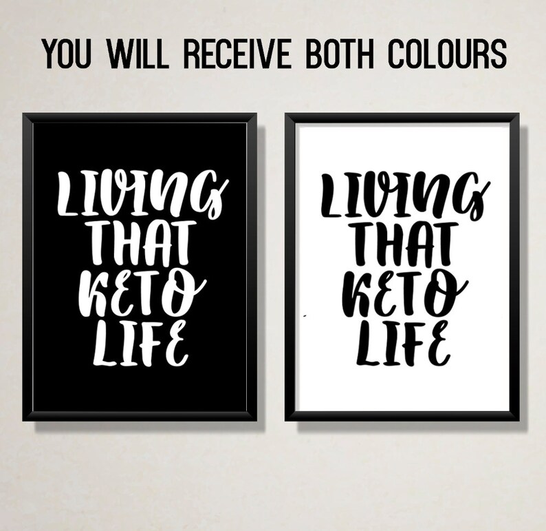 Living that keto life keto quotes instant download kitchen ...
