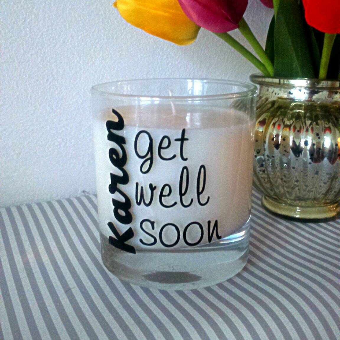 Get well soon candle scented candle gift for women Etsy