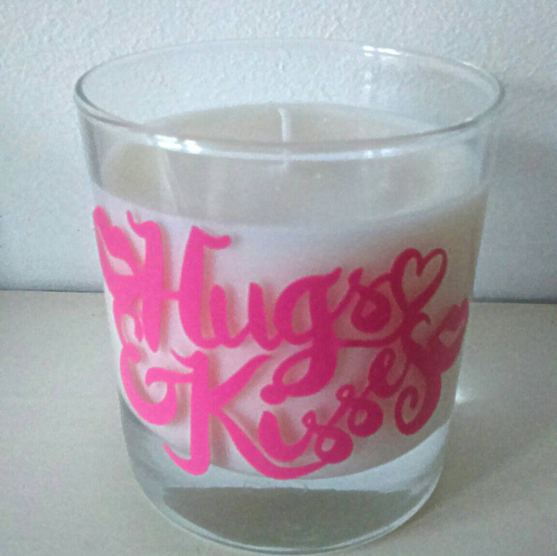 Hugs and kisses candle scented candle gift for women gift Etsy