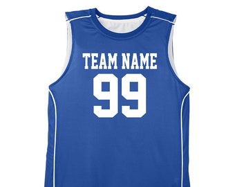 Custom Basketball Jersey Team Name Number Personalized Practice Shirt for  Men Youth Kids Boys College University, S~4XL