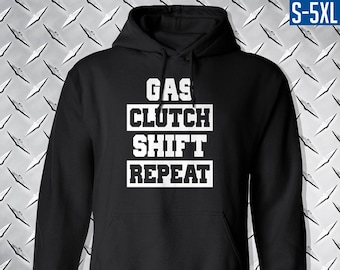 Embrague de gas cambio sudadera con capucha / sudadera con capucha negra / S a 5XL / Carreras de coches / Camiones / Regalo de papá / Mopar