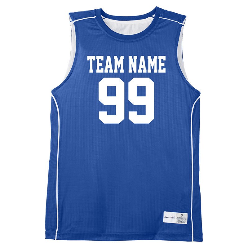 White Blue Custom Adult Youth Reversible Basketball Jerseys | YoungSpeeds Mens