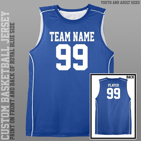 White Blue Custom Adult Youth Reversible Basketball Jerseys | YoungSpeeds Mens