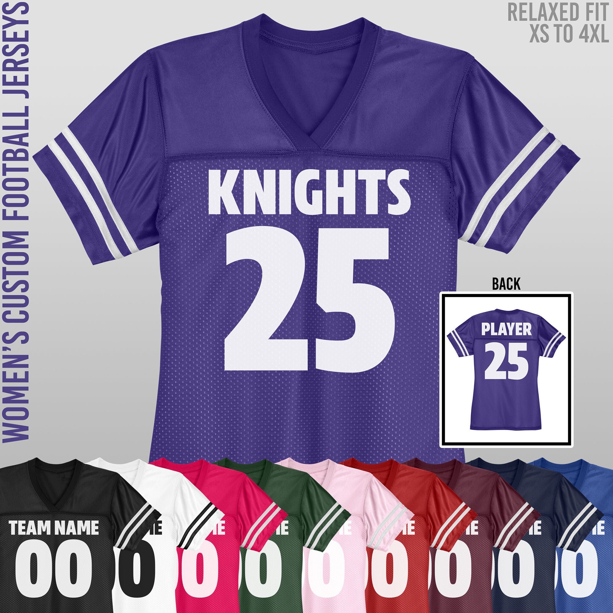 Womens custom top college football jerseys