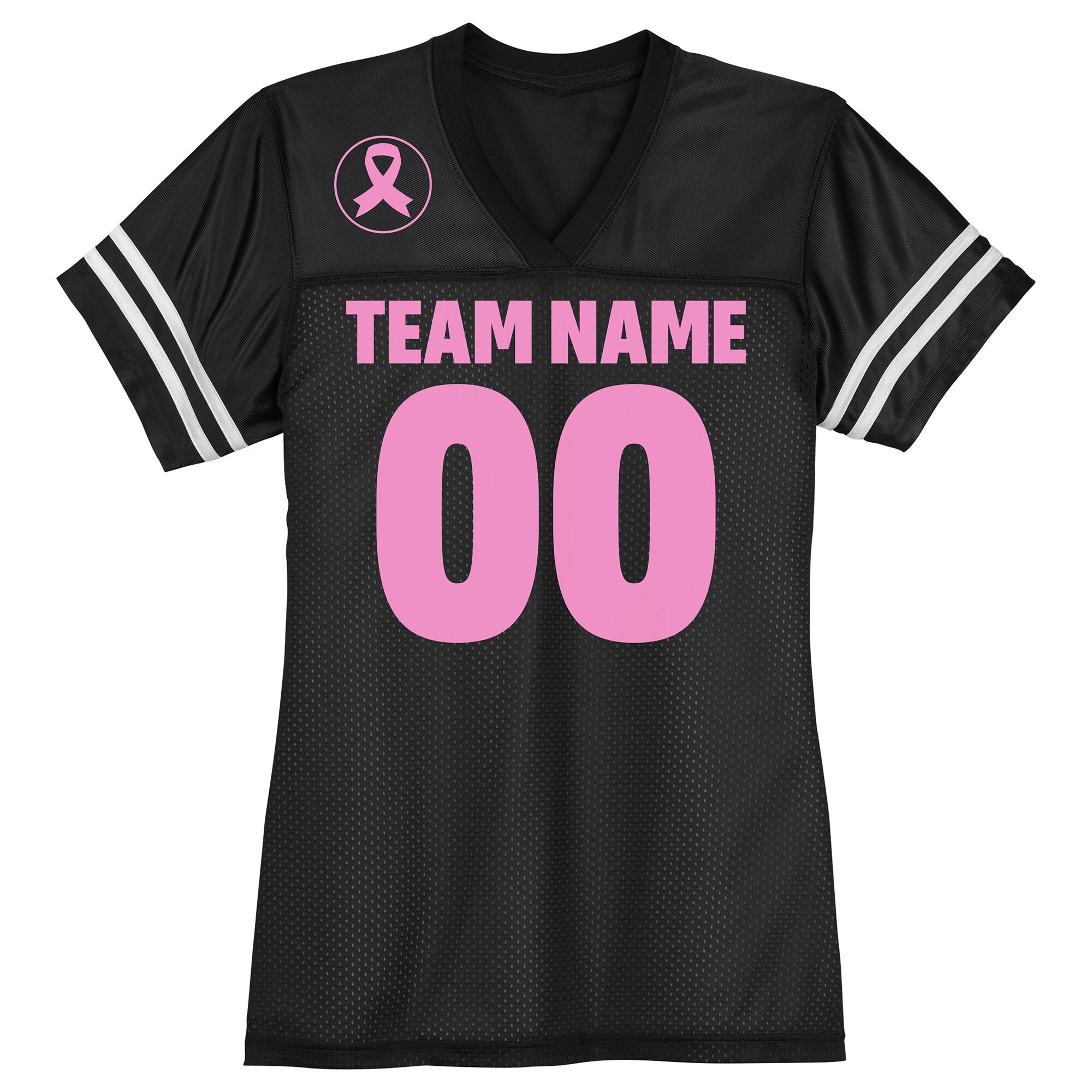 Breast Cancer Awareness Football Jersey / Women's Relaxed Fit