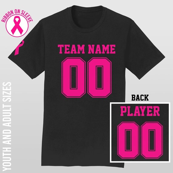 Custom Name And Number Pink Color Baseball Jersey For Breast Cancer Month