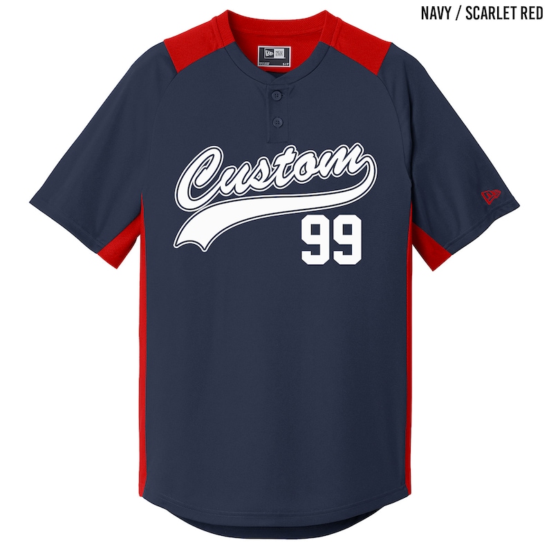 Custom Baseball Jerseys / Two Button / Youth XS to Adult 4X / Etsy