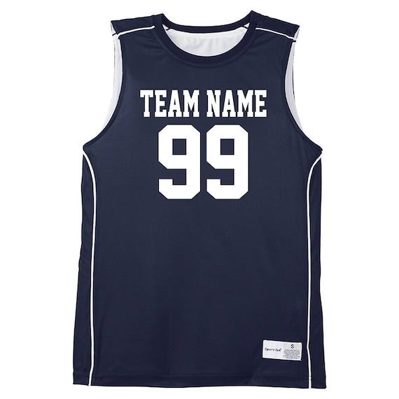 Custom Basketball Jerseys / Navy Blue 