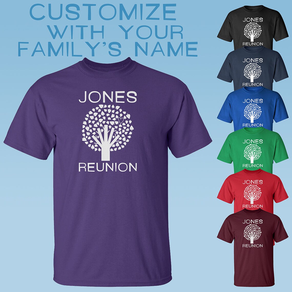 custom family reunion shirts