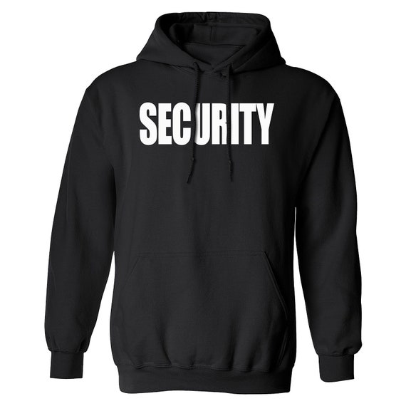 Staff Black Pullover Sweatshirt Hoody S to 5XL Security Hoodie Guard 