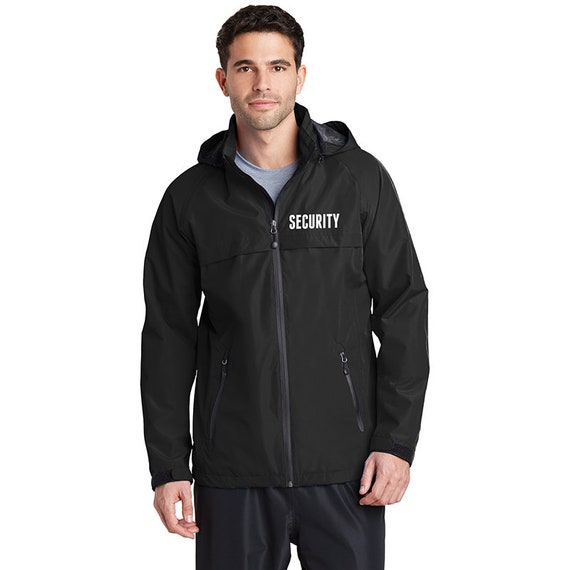 Security Jacket / Black / Waterproof 
