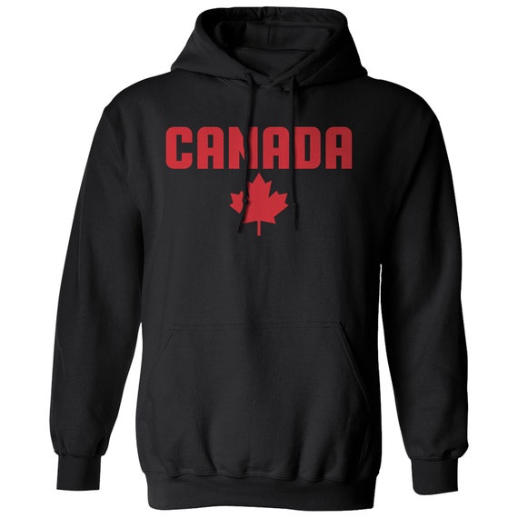 Canada Hoodie / Black Pullover Sweatshirt / S to 5XL / Canadian