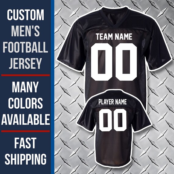 Custom Football Jersey / Lightweight Fan Jerseys / S to 3XL / Etsy