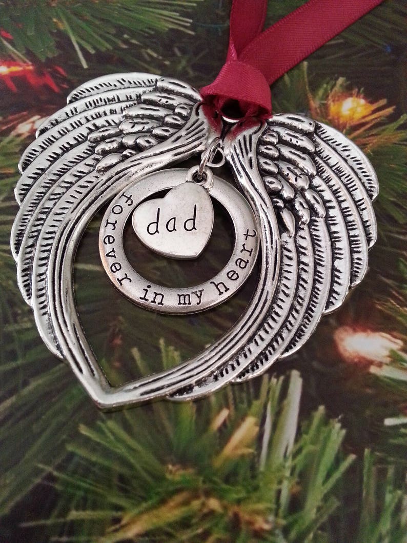 Mom / Dad /memorial Christmas Angel Ornament / Grief / Son / | Etsy