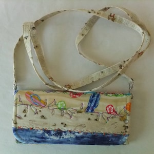 Cartera triple con correa larga delgada.8 ranuras para tarjetas de crédito, bolsa de monedas con cremallera, bolsillo de factura, embrague de bolsa de hombro de cierre de imán. Regalo del Día de la Madre
