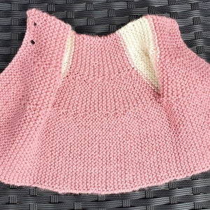 Preemie Baby Hand Knit Cardigan, Tiny Baby image 3