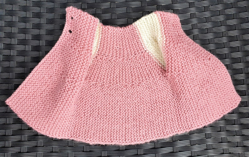 Preemie Baby Hand Knit Cardigan, Tiny Baby image 3