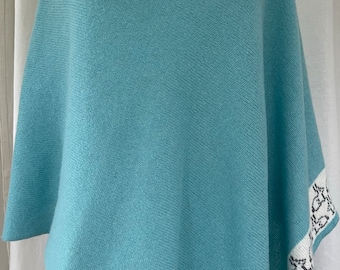 Easy Machine Knitting Pattern - Poncho Wrap