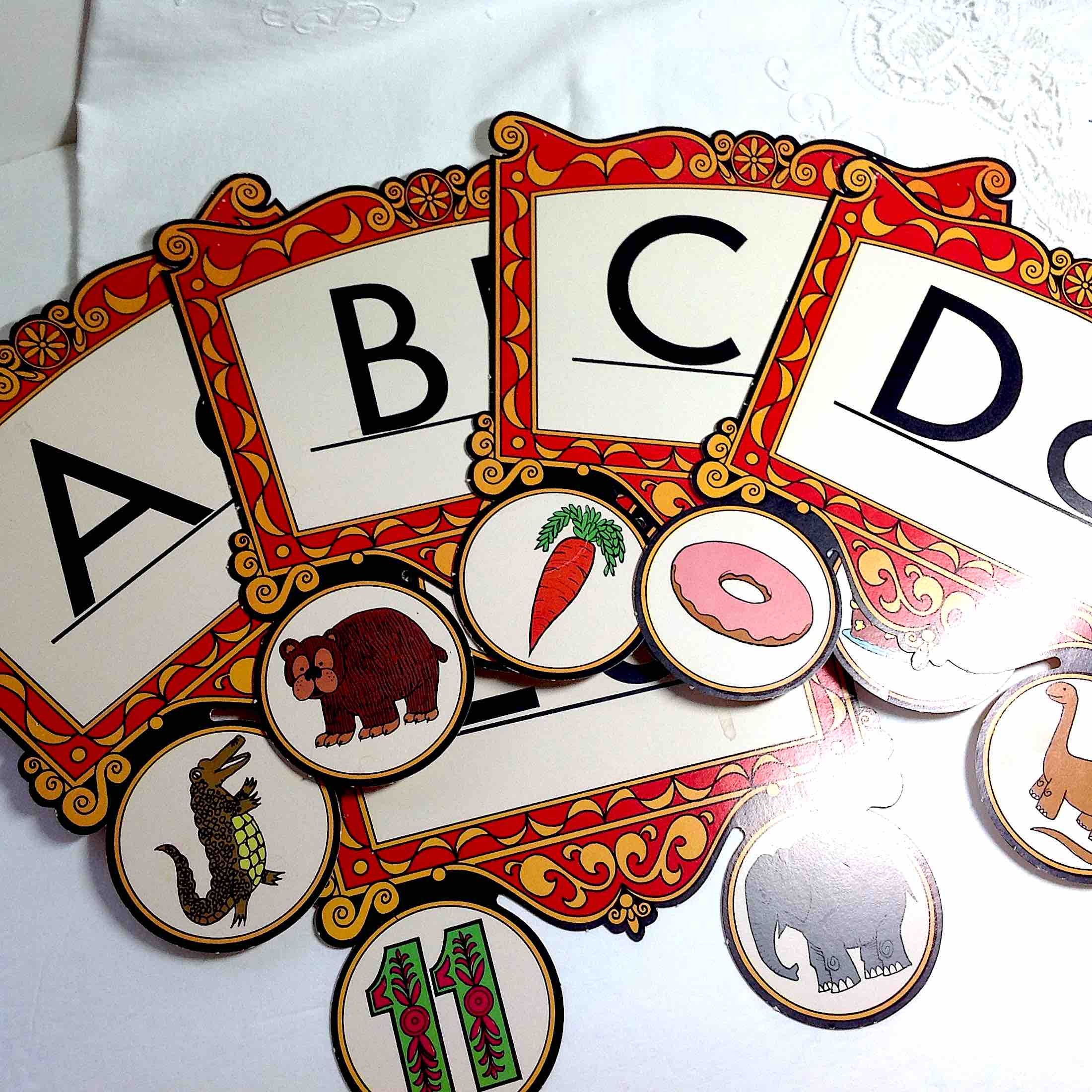 Vintage Alphabet Flash Cards A Z 26 Cardboard ABC Home Etsy Ireland