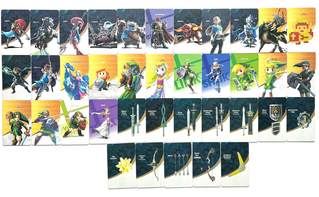 Zelda Amiibo Cards BOTW NFC Cards Compatible With for - Etsy