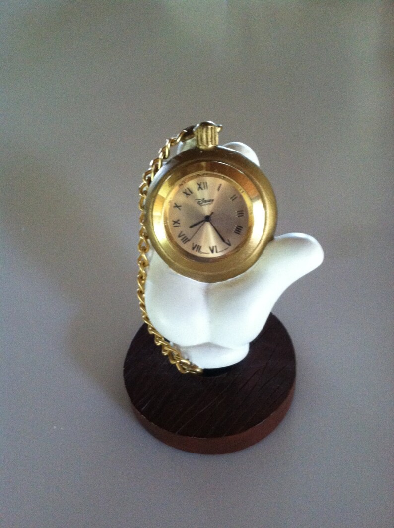 Mickey Mouse Executive Hand Figurine Desk Clock