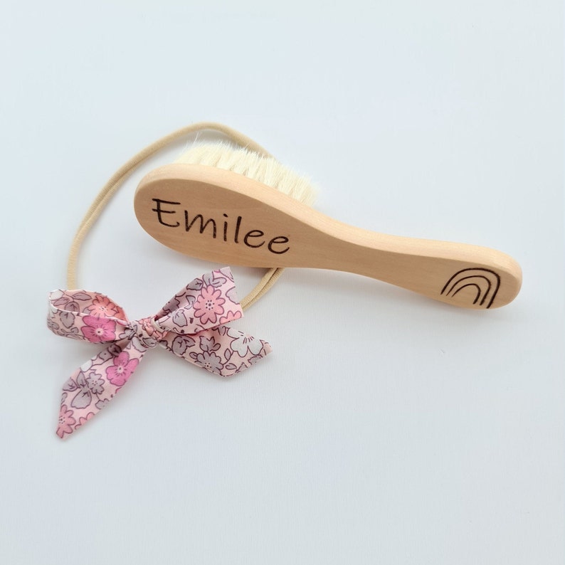 Baby Toddler Personalised Hair Brush Etsy
