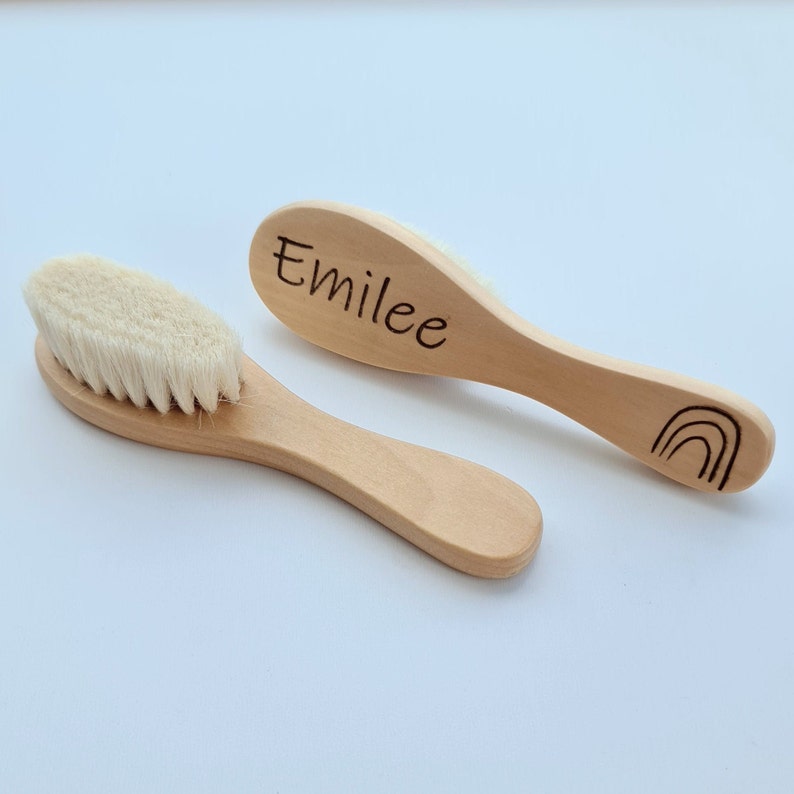 Baby Toddler Personalised Hair Brush Etsy