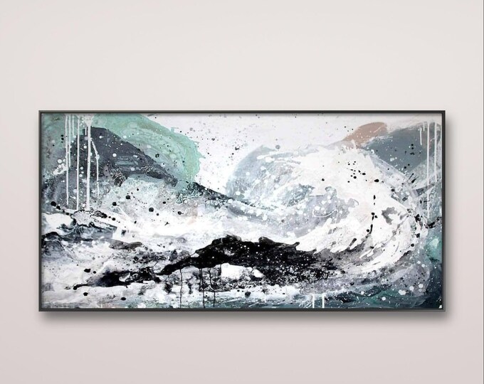 Surfing Thoughts - Commissioned abstract painting