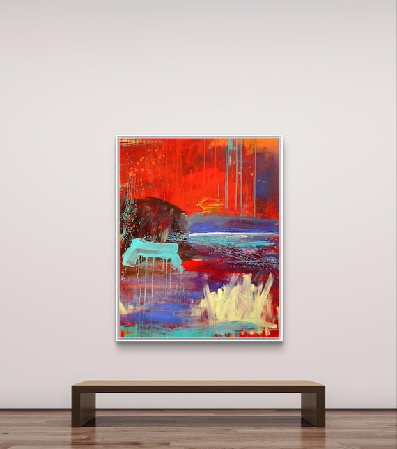 Go camping - commissioned abstract painting