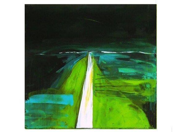 green black acrylic / Steps of life / 120 x 80