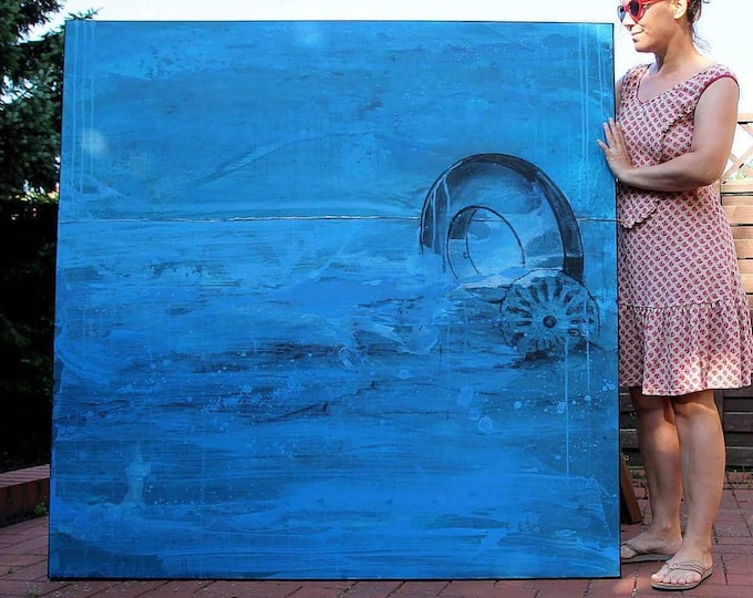 Art for businesses - commissioned abstract paintings