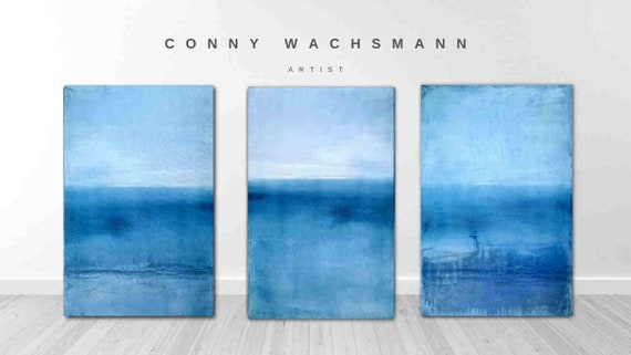 Picture set Baltic Sea North Sea pictures - commissioned painting abstract