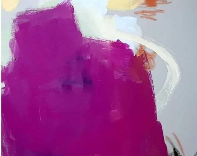 Weather chair - commissioned abstract painting