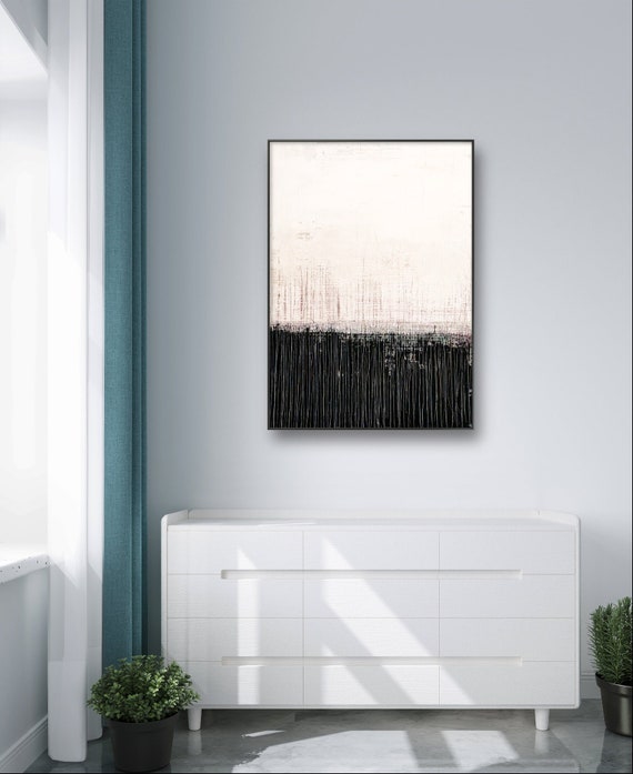 Abstract unique piece: Hand-painted painting Conversations - Commissioned abstract painting