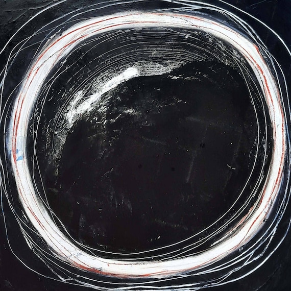 Pictures in black and white - During the day - Commissioned abstract painting