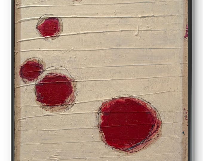 Original painting 60x40 - Unique piece with wax & pigments - Abstract wall art, hand-painted - Modern art including texture