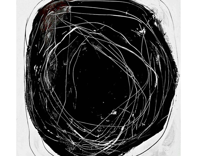 The Art of Reduction: Why Black and White Fusions Radiate Timeless Beauty - Abstract Commissioned Painting