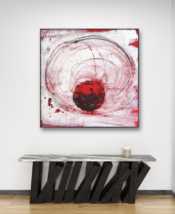 Circle picture commissioned painting - commissioned painting abstract