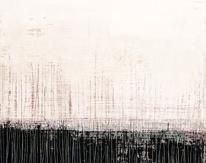 Abstract one-of-a-kind piece: Hand-painted painting "Conversations" - commissioned abstract painting