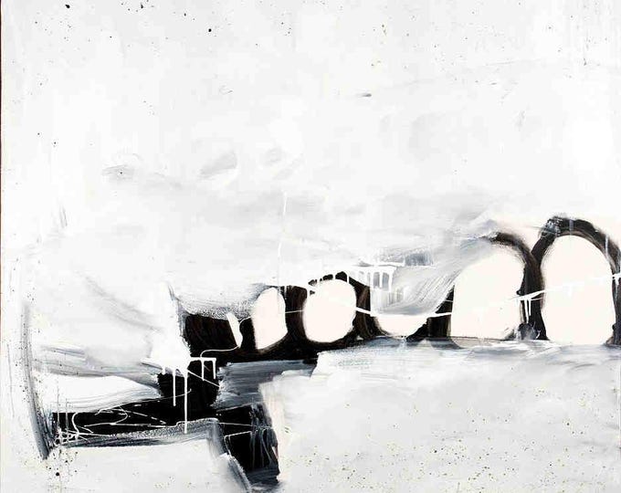 Past holiday flights - commissioned abstract painting