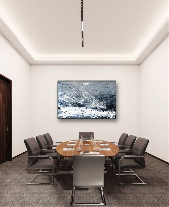 Custom-made art for your company - Commissioned abstract painting
