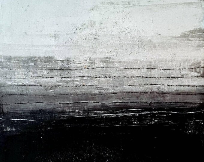 Two-page commissioned abstract painting