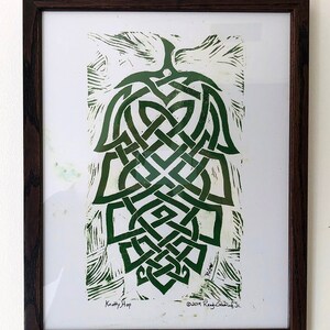 Hops art print, hops, Celtic knotwork, Celtic art print, beer lover gift, home brewer gift, pub decor, Irish pub, Viking art, brewery decor