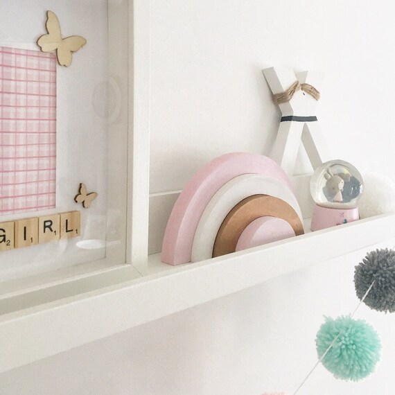 Pastel Stacking Rainbow Bedroom Nursery Decor